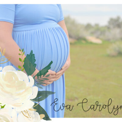 Eva's Story: One mother's honest journey through child loss. Photo of pregnant woman holding her belly.