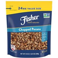 FISHER Chef's Naturals Chopped Pecans, 24 oz, Naturally Gluten Free, No Preservatives, Non-GMO